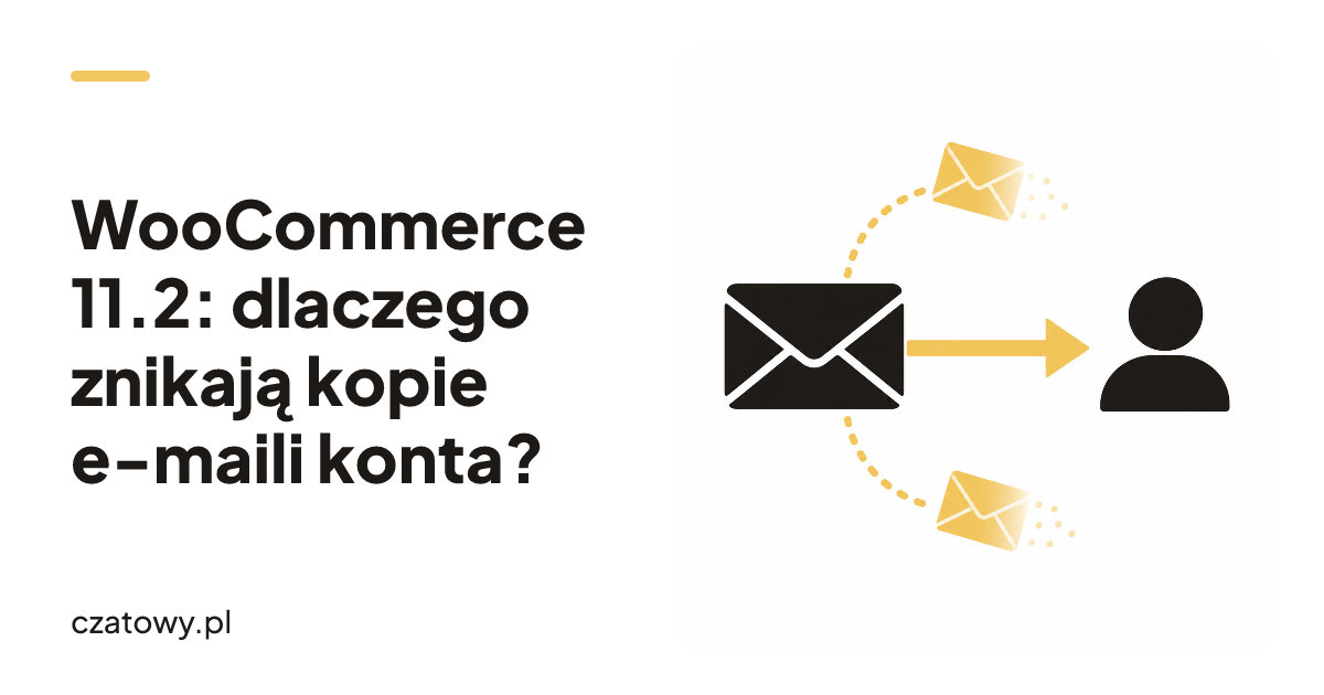 WooCommerce 11.2: dlaczego znikają kopie e-maili konta?