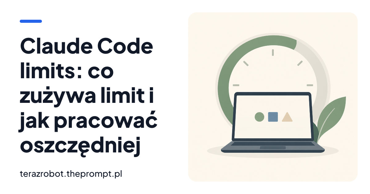 Claude Code limits: co zużywa limit i jak pracować oszczędniej
