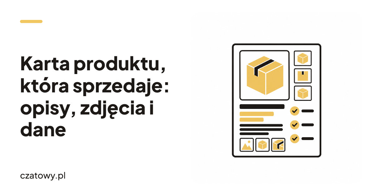 Karta produktu, która sprzedaje: opisy, zdjęcia i dane