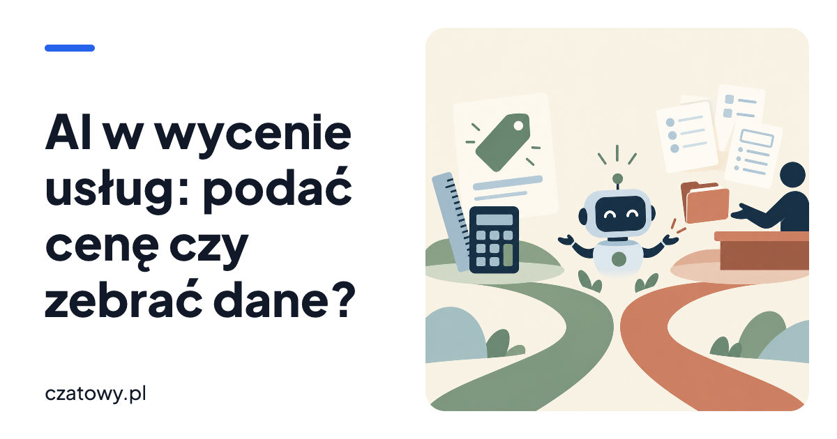 AI w wycenie usług: podać cenę czy zebrać dane?
