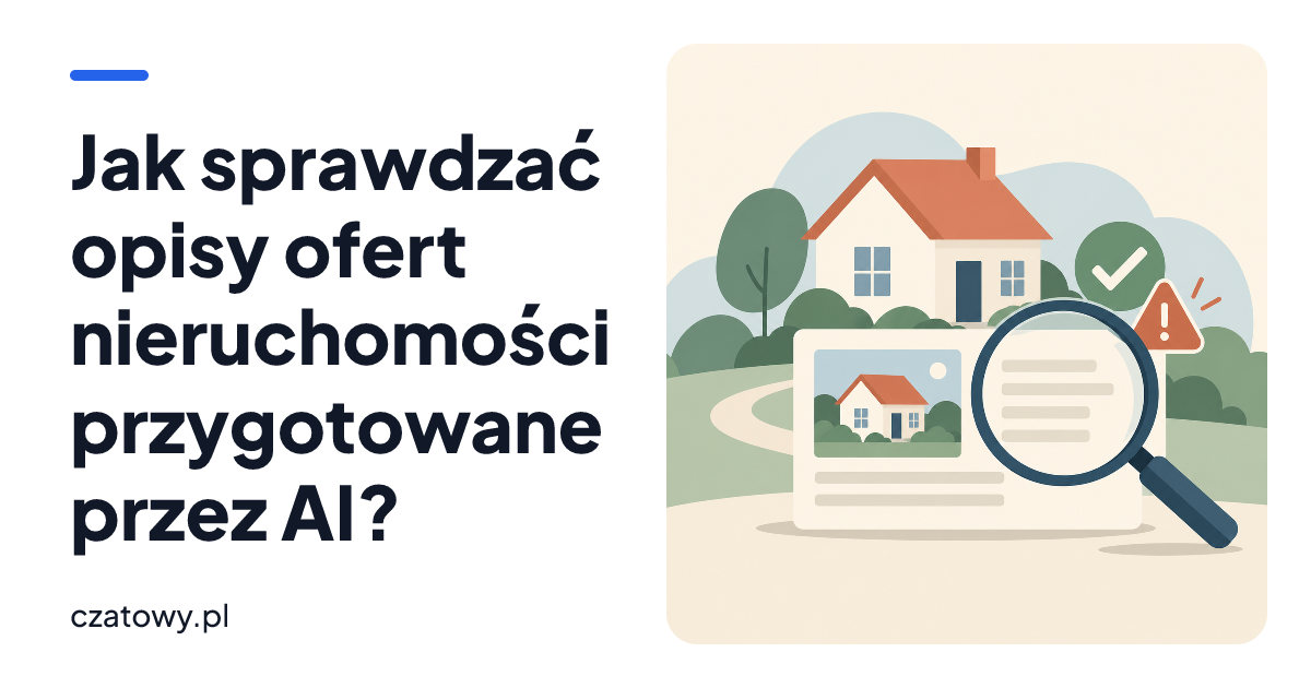 Jak sprawdzać opisy ofert nieruchomości przygotowane przez AI?