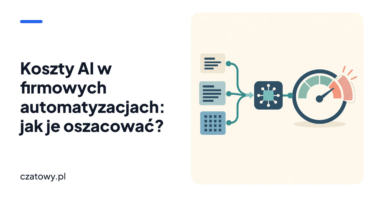 Koszty AI w firmowych automatyzacjach: jak je oszacować?