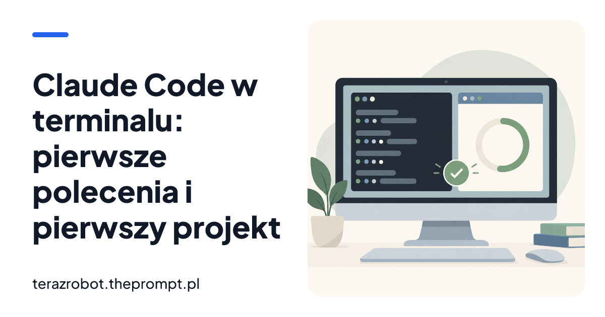 Claude Code w terminalu: pierwsze polecenia i pierwszy projekt