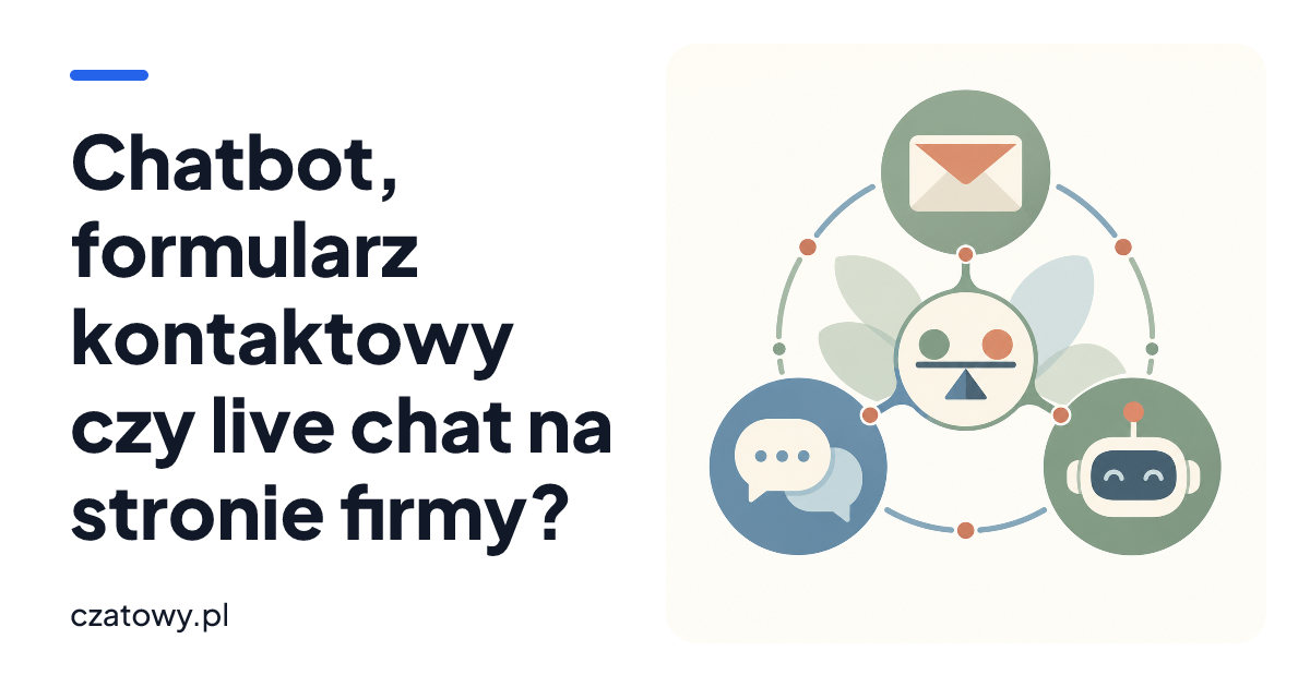 Chatbot, formularz kontaktowy czy live chat na stronie firmy?