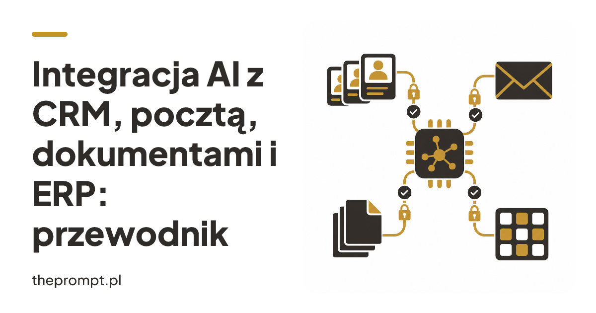 Integracja AI z CRM, pocztą, dokumentami i ERP: przewodnik