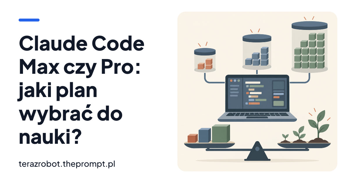 Claude Code Max czy Pro: jaki plan wybrać do nauki?