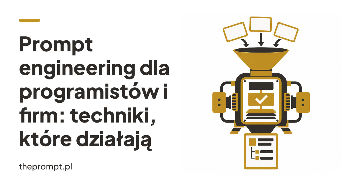 Prompt engineering dla programistów i firm: techniki, które działają