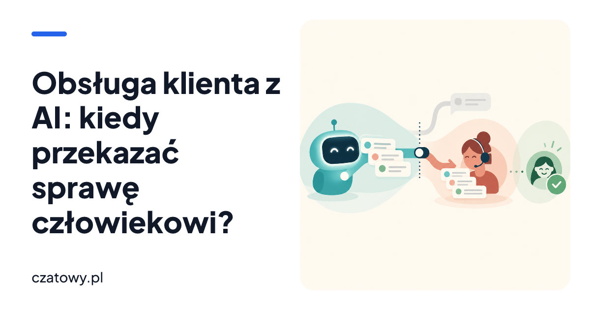 Obsługa klienta z AI: kiedy przekazać sprawę człowiekowi?