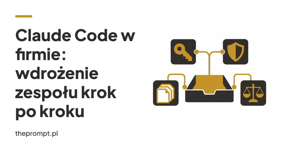 Claude Code w firmie: wdrożenie zespołu krok po kroku