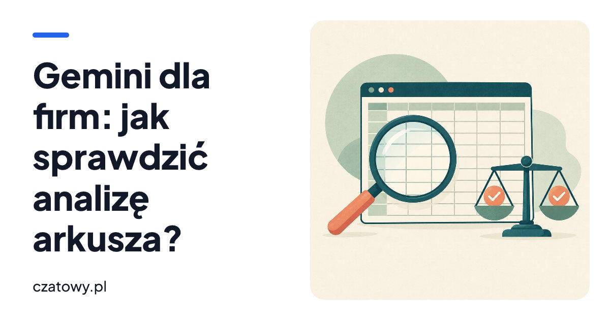 Gemini dla firm: jak sprawdzić analizę arkusza?